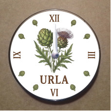 MS2046 Urla Temalı Magnet Saat Buzdolabı Süsü Duvar Saati 10,5cm