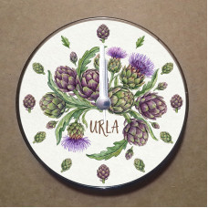 MS2047 Urla Temalı Magnet Saat Buzdolabı Süsü Duvar Saati 10,5cm