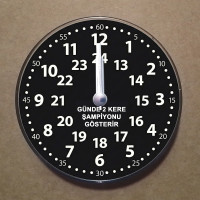 MS4003 Siyah Beyaz Taraftar Temalı Magnet Saat Buzdolabı Süsü Duvar Saati 10,5cm